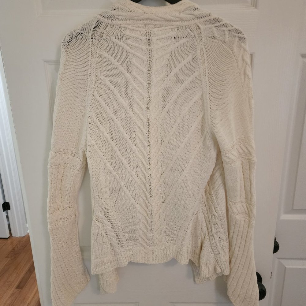 MOTH by Anthropologie Waterfall Open Front Bell Sleeve Sweater, Size XL - Picture 2 of 4